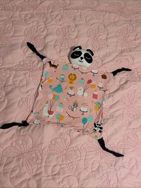Little Sleepies Pink Panda Lovey with Party Accents✨NWOT